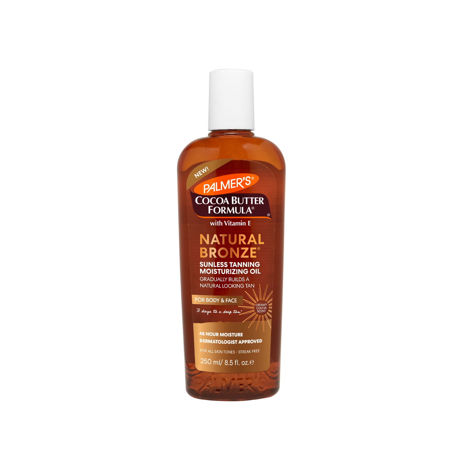 Palmers Cocoa Butter Formula Natural Bronze, Aceite Corporal Humectante Autobronceadora