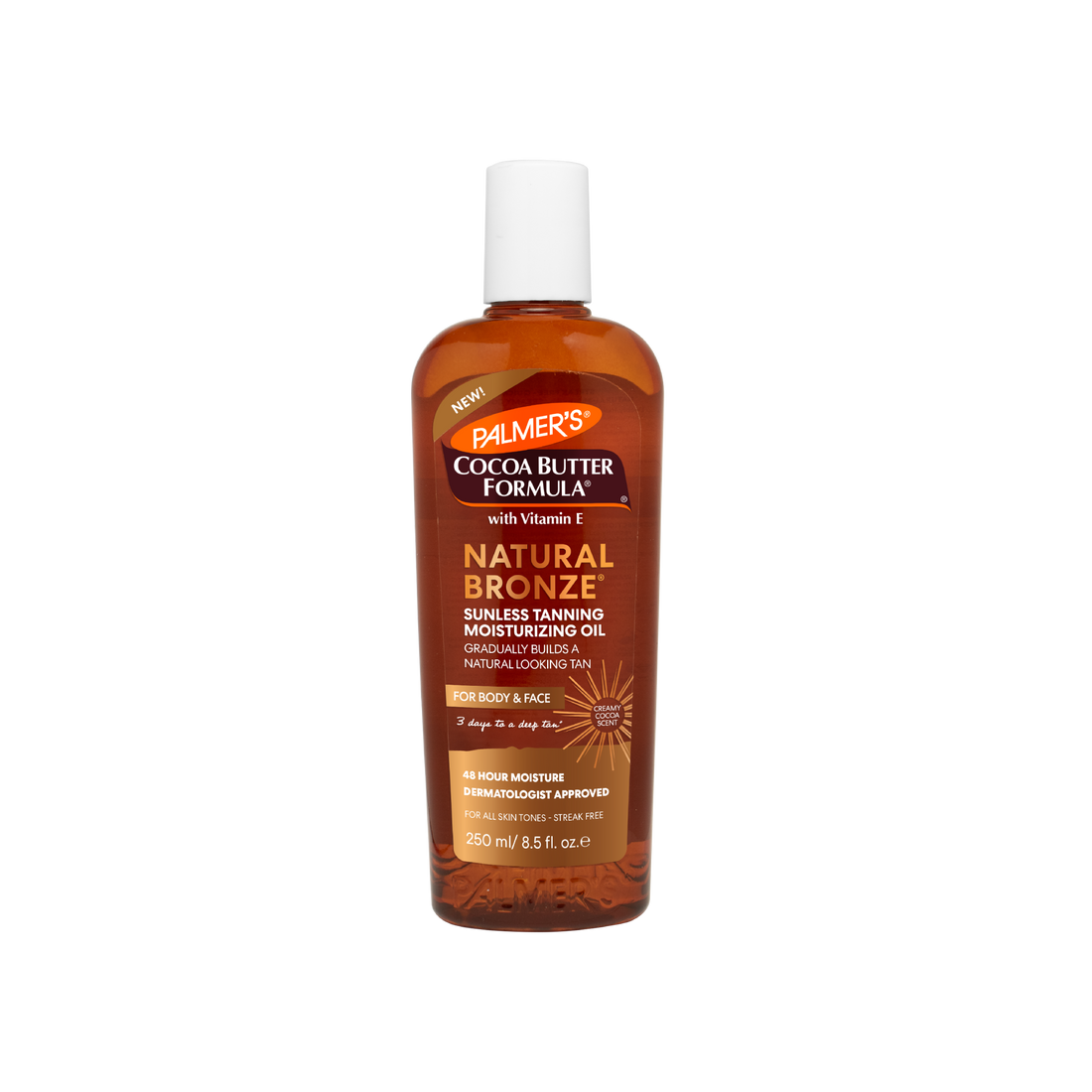 Palmers Cocoa Butter Formula Natural Bronze, Aceite Corporal Humectante Autobronceadora